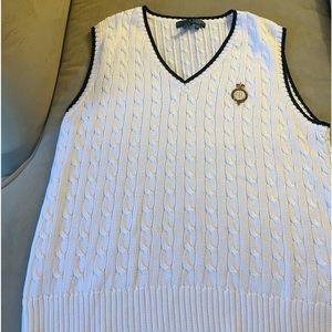 RL Active white sweater vest